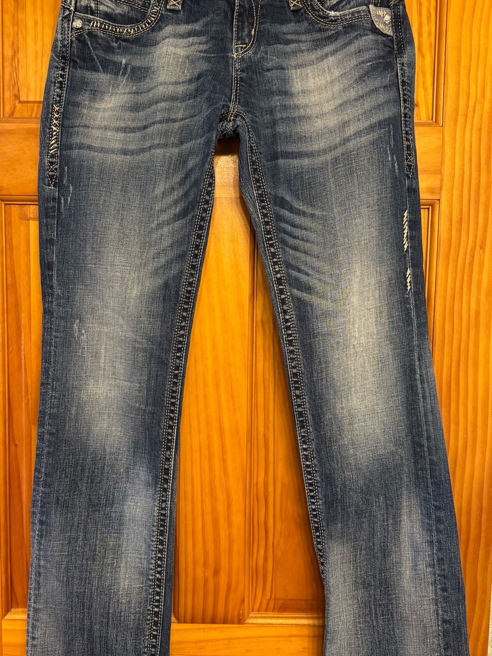 Rock Revival Women's Boot Cut Jeans in Blue Wash